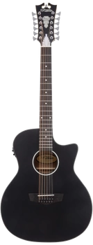 D'angelico Premier Fulton 12 LS Matte Black- gitara elektryczna
