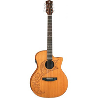 Luna Oracle Grand Concert Tattoo gitara elektroakustyczna