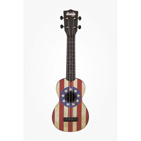 KALA Ukadelic KA-SU-USA - USA Soprano Ukulele, with Tote Bag ukulele