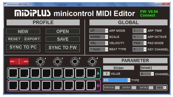 Midiplus Minicontrol - klawiatura sterująca