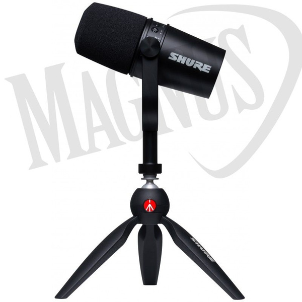Shure MV7-K BNDL + statyw mikrofon pocastowy