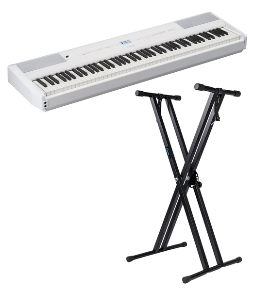 Yamaha P-525 WH pianino cyfrowe ze statywem Guitto