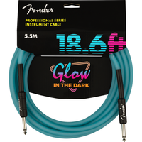 Fender Professional Series Glow in the Dark Cable Blue 18,6′ kabel gitarowy kabel instrumentalny