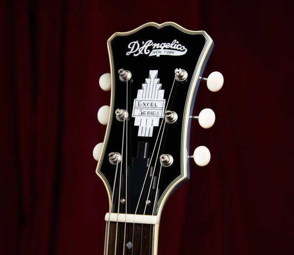 D'Angelico Excel Mini DC Tour Solid Black gitara elektryczna