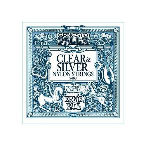 Ernie Ball 2403 Clear &amp; Silver  Nylon Strings