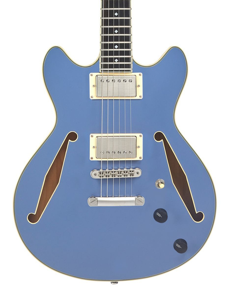 D'Angelico Excel Mini DC Tour Solid Slate Blue gitara elektryczna