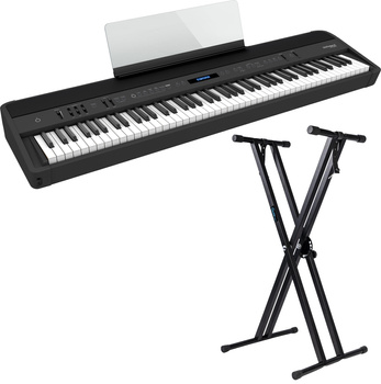 Roland FP-90X BK pianino cyfrowe ze statywem Guitto