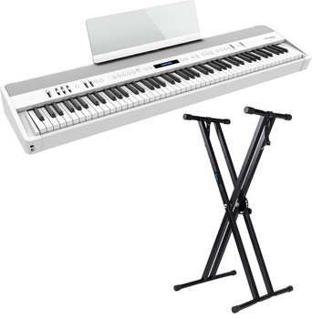 Roland FP-90X WH pianino cyfrowe ze statywem Guitto