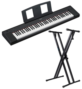 Yamaha Piaggero NP-15 B pianino cyfrowe ze statywem Guitto - bezpłatne lekcje online i FLOWKEY