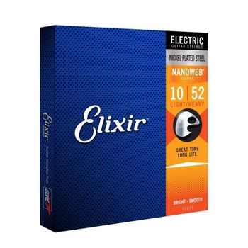 Elixir 12077 Light-Heavy (10-52) NW struny do gitary elektrycznej