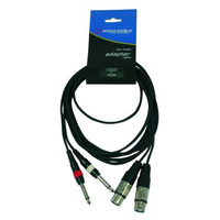 Accu Cable AC 2XF-2J6M/1,5 przewód 2x XLR  przewód audio