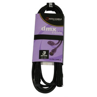 Accu-Cable AC-DMX5/3 - 5 p. XLR m/5 p. 3m - Wyprzedaż! -60% przewód DMX