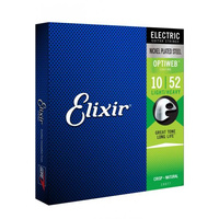 Elixir 19077 Optiweb Light/Heavy 10-52 struny do gitary elektrycznej