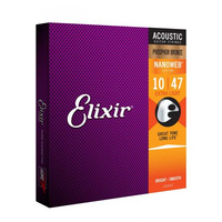 Elixir 16002 Phosphor Bronze Extra Light (10-47) NW struny do gitary akustycznej